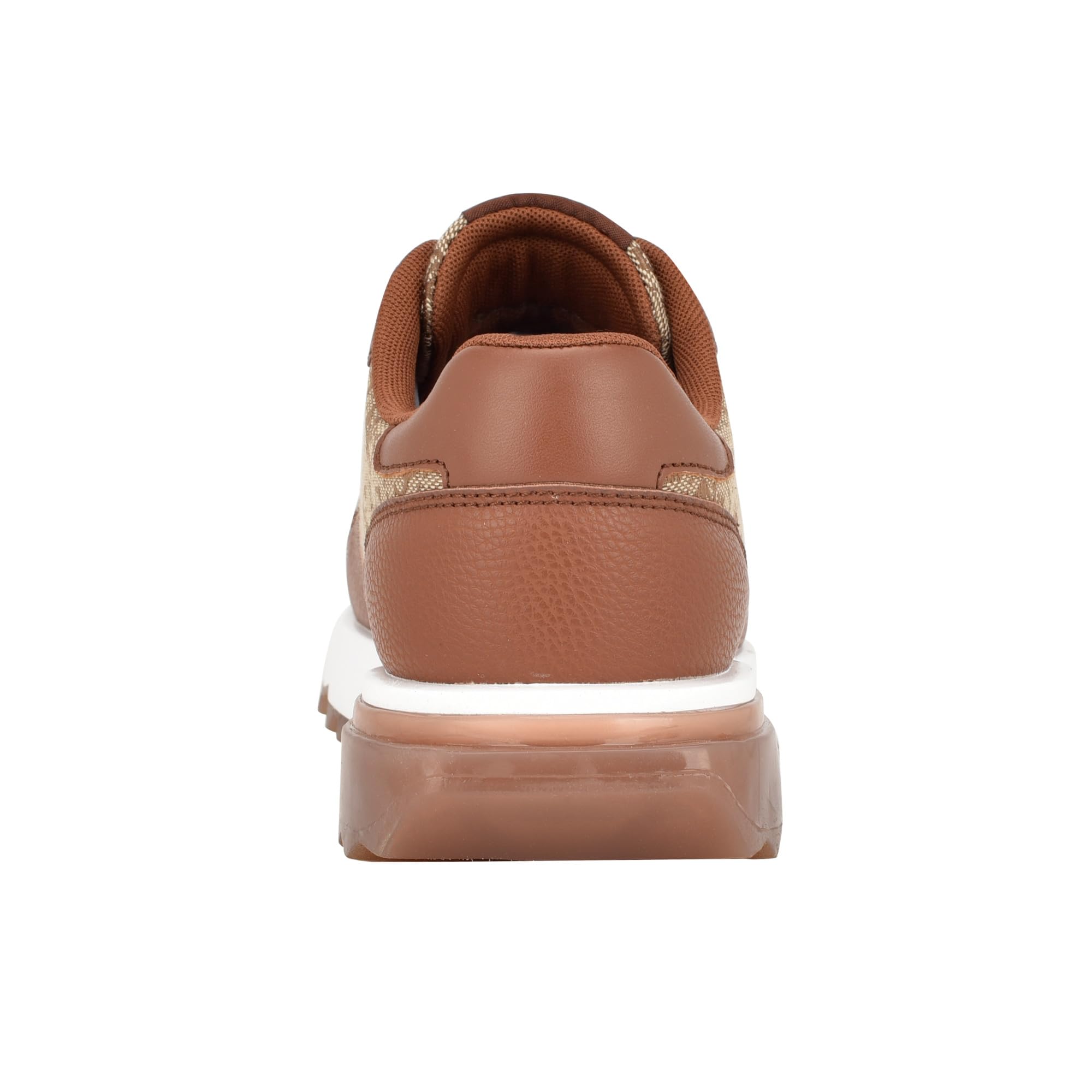 Foto 4 pulgar | Zapatilla Guess Melany Para Mujer, Color Marrón Medio, Con Logotipo Multicolor 6.5 - Venta Internacional.