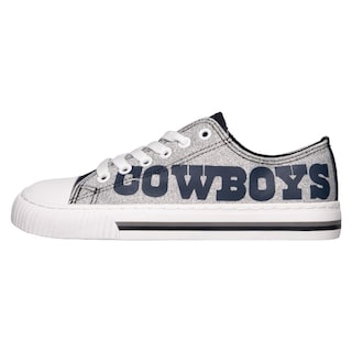 Foto 2 | Tenis Dallas Cowboys NFL Glitter de Lona con Parte Superior Baja para Mujer - Venta Internacional