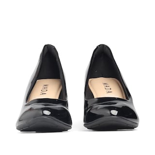 Foto 3 | Zapatilla De Tacón Mada Eloise Crema Para Mujer Negro