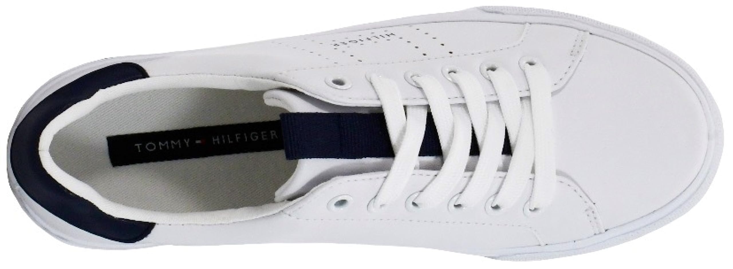 Foto 7 pulgar | Zapatilla Tommy Hilfiger Lamiss Para Mujer Blanca/azul Marino, Talla 10 - Venta Internacional.