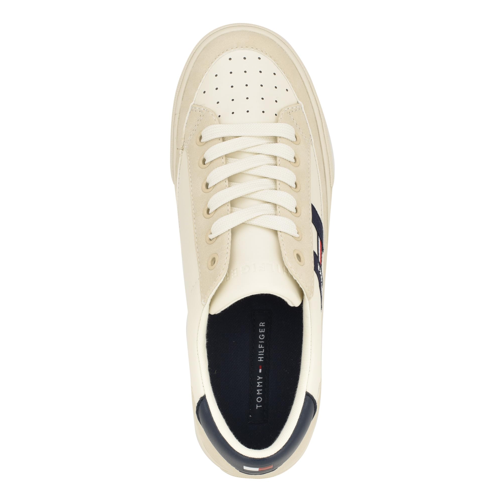 Foto 3 pulgar | Zapatillas Tommy Hilfiger Lahzie Ivory Para Mujer - Talla 9m - Venta Internacional.