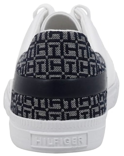 Foto 3 | Tenis Tommy Hilfiger Laddin con Monograma Blancos para Mujer - Venta Internacional