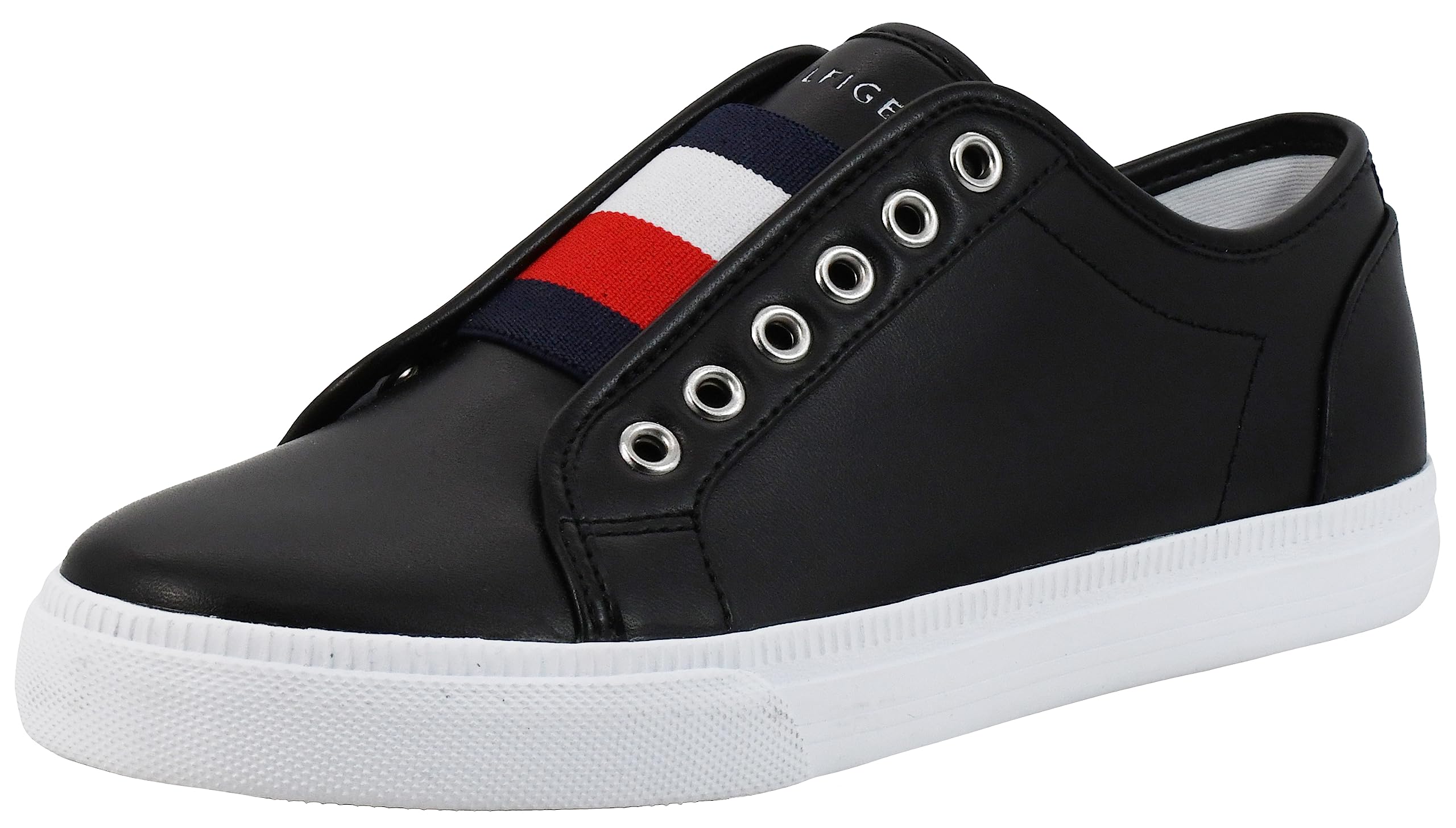 Foto 2 pulgar | Zapatillas Tommy Hilfiger Anni Para Mujer, Negras, Lisas, Talla 7.5 Us - Venta Internacional.