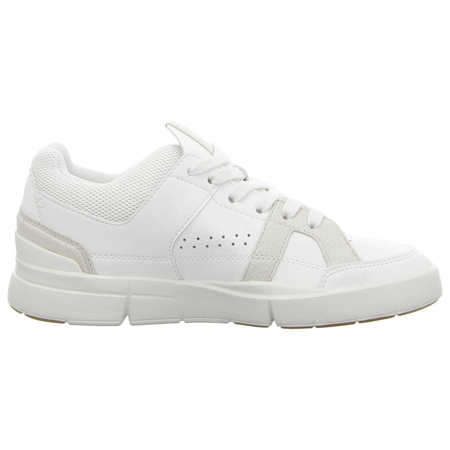 Foto 4 pulgar | Zapatillas On The Roger Clubhouse Para Mujer, Color Blanco/arena, 10,5 Cm - Venta Internacional.