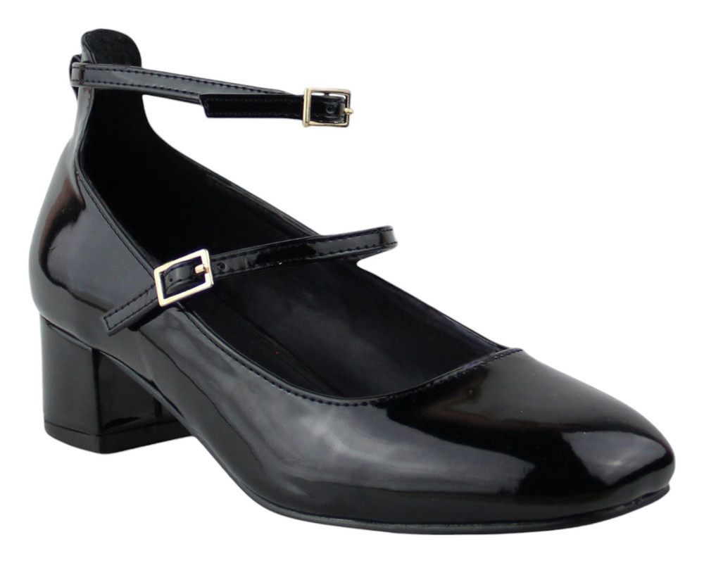 Zapatilla Para Mujer Lob Footwear Pu Patent Negro 92004540