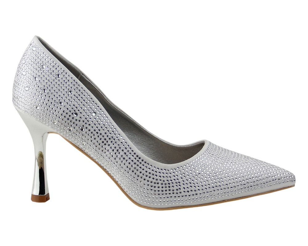 Foto 2 | Zapatilla Para Mujer Marca Lob Footwear Con Un Acabado Estilo Satin En Color Plata 56204559