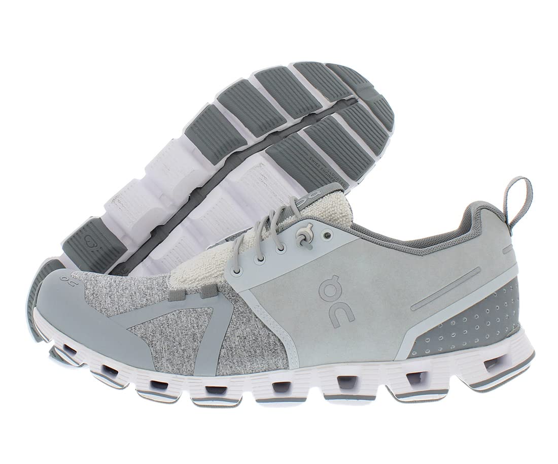 Zapatillas On Cloud Terry Para Mujer De Piel Vegana Plateada - Venta Internacional.