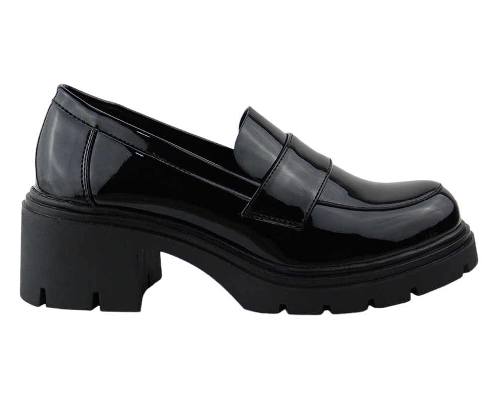 Foto 3 pulgar | Brogue Para Mujer Lob Footwear Pu Patent Negro 92804553