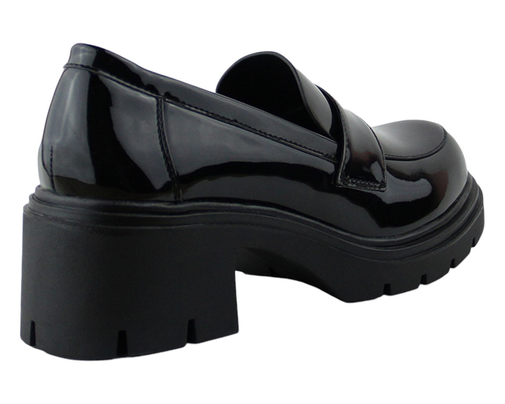 Foto 4 pulgar | Brogue Para Mujer Lob Footwear Pu Patent Negro 92804553