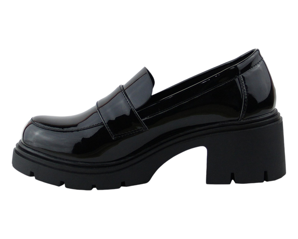 Foto 6 pulgar | Brogue Para Mujer Lob Footwear Pu Patent Negro 92804553