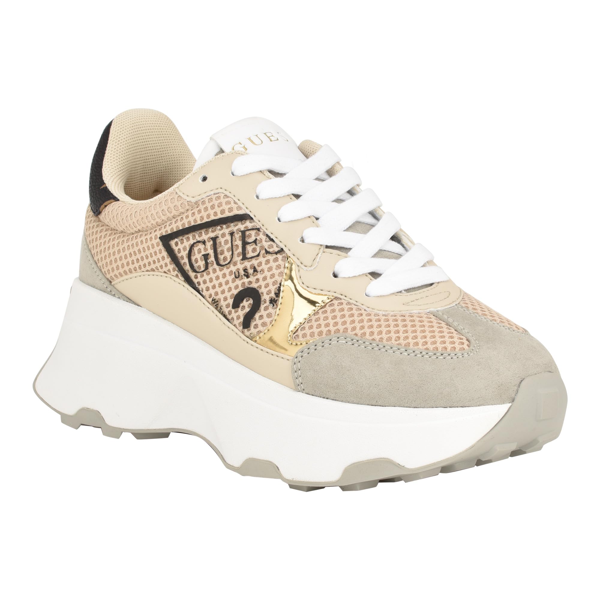 Foto 2 pulgar | Tenis Guess Calebb Sandstone 103 para Mujer- Venta Internacional