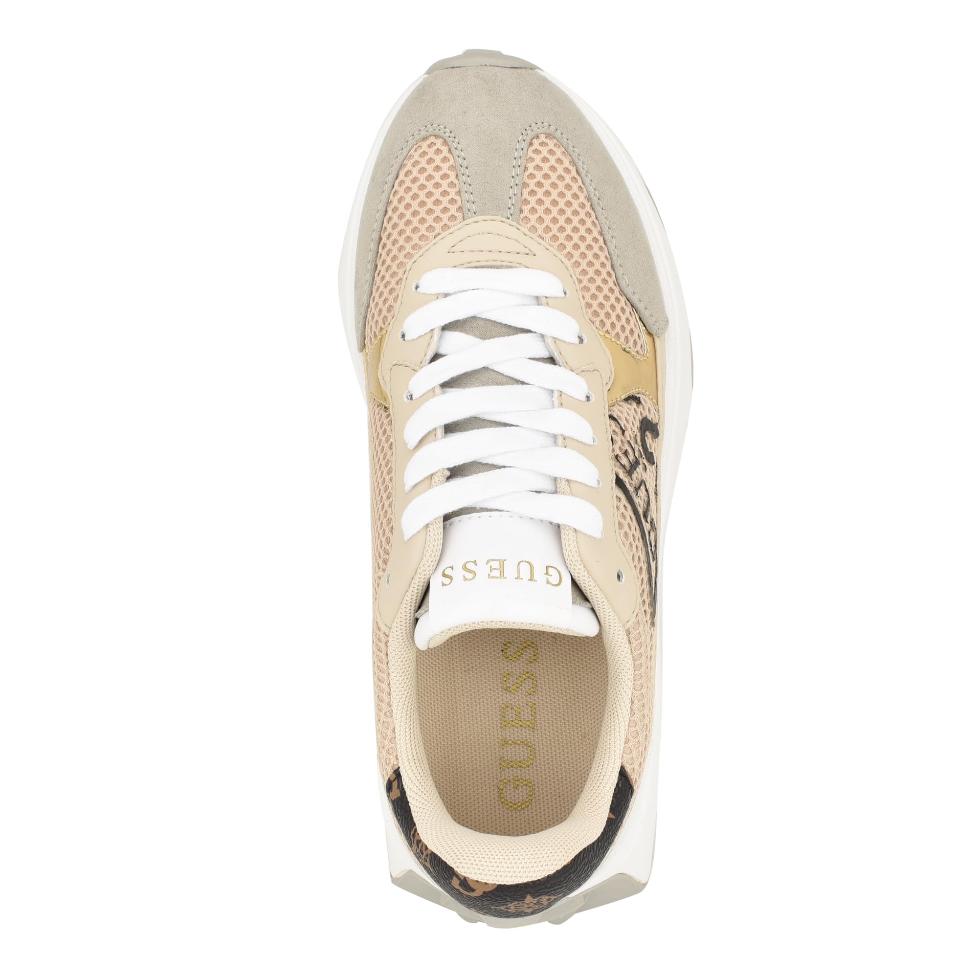 Foto 3 pulgar | Tenis Guess Calebb Sandstone 103 para Mujer- Venta Internacional