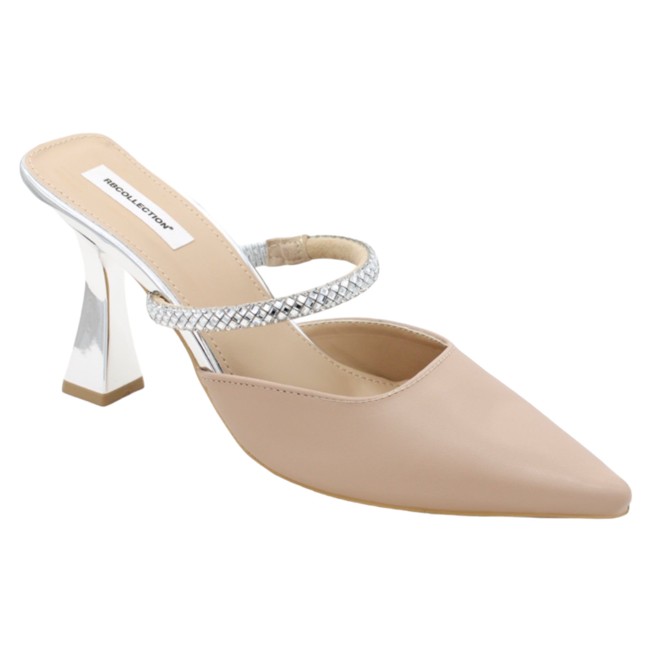 Zapatillas Exterior Piel Vegana Color Beige Para Mujer De Rbcollection