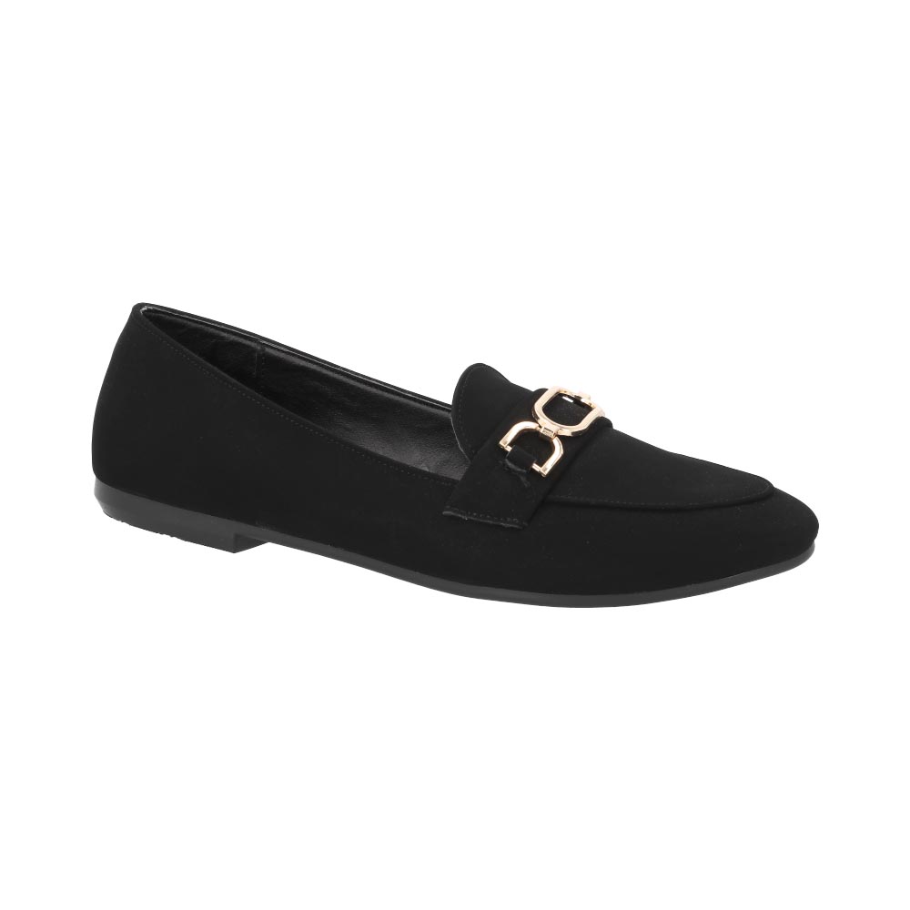 Zapato Flats Dama Cosmo Paris 8390 Casuales Color Negro Balerina Tallas 23 A 26