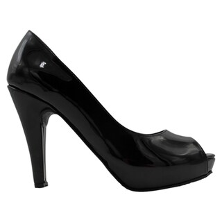 Foto 2 | Zapatillas Exterior Charol Color Negro Para Mujer De Rbcollection