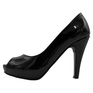 Foto 4 | Zapatillas Exterior Charol Color Negro Para Mujer De Rbcollection