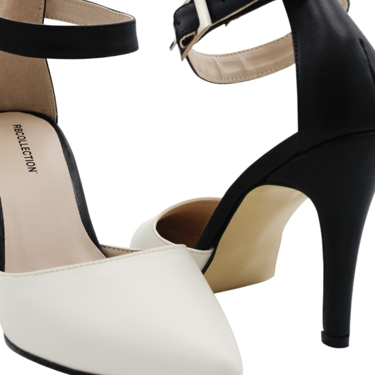 Foto 5 pulgar | Zapatillas Rbcollection Exterior Piel Vegana Blanco Negro Para Mujer