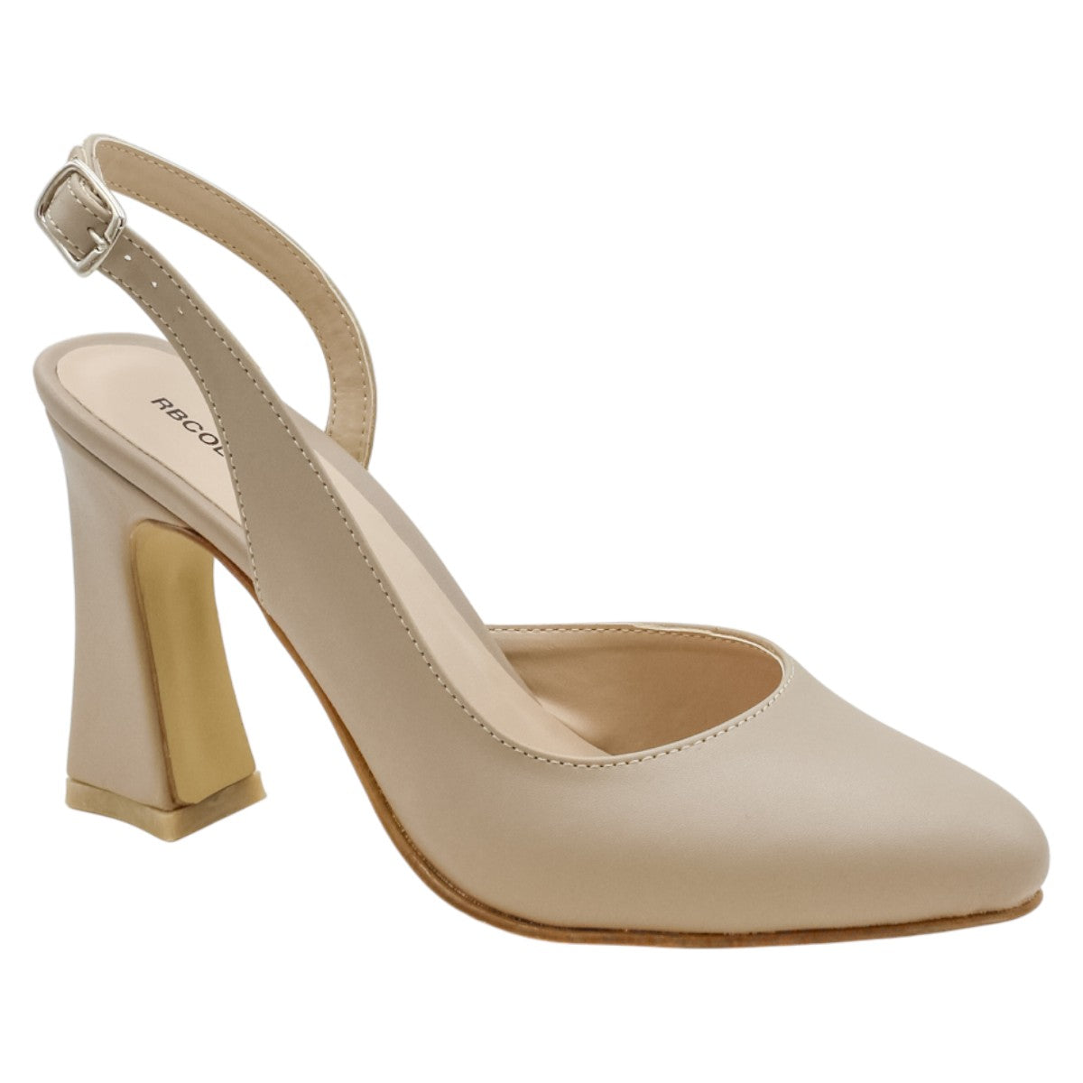 Foto 2 pulgar | Zapatillas Rbcollection Exterior Piel Vegana Beige para Mujer