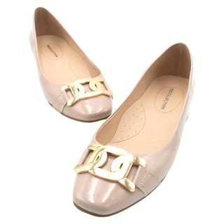 Foto 4 | Zapatillas Rbcollection Exterior Charol Beige Para Mujer