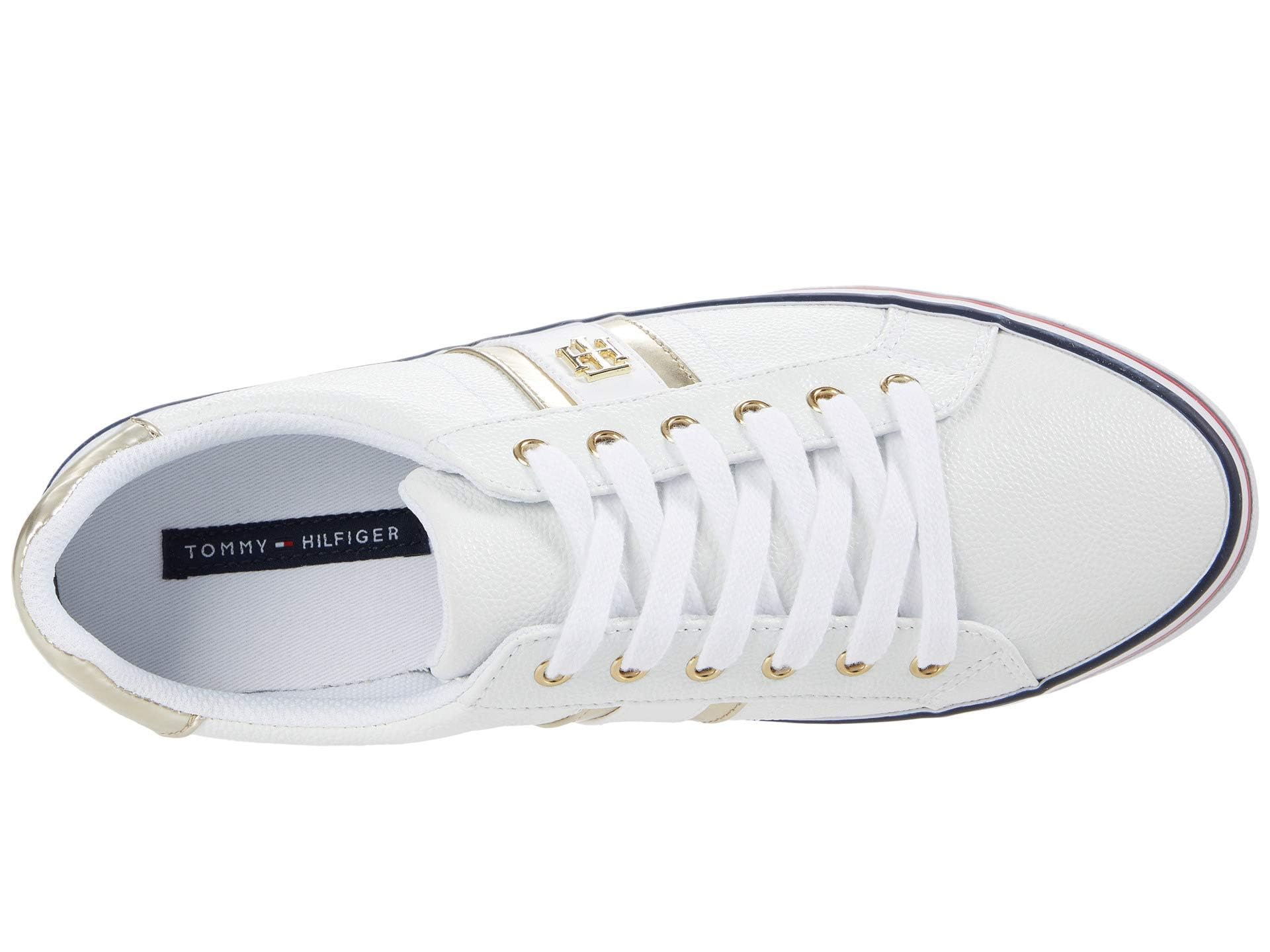 Foto 4 pulgar | Zapatilla Tommy Hilfiger Fentii Para Mujer, Color Blanco, Talla 6.5 - Venta Internacional.