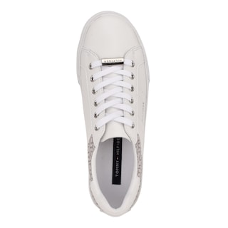 Foto 2 | Zapatilla Tommy Hilfiger Lorio Para Mujer, Color Blanco, Talla 6 - Venta Internacional.