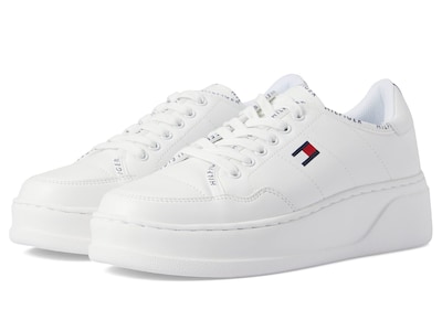Foto 1 | Tenis Tommy Hilfiger Grazie Blancos para Mujer - Venta Internacional