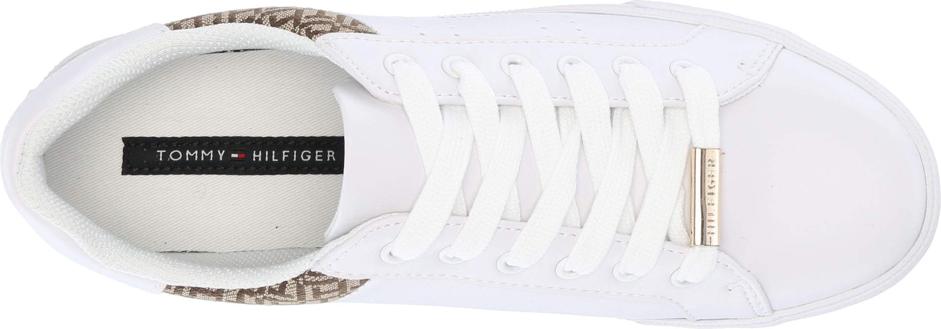 Foto 2 | Zapatilla Tommy Hilfiger Lorio Para Mujer, Color Blanco, Talla 6.5 - Venta Internacional.