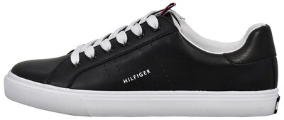 Foto 4 | Tenis Tommy Hilfiger Lamiss de Piel Sintética Negra para Mujer - Venta Internacional