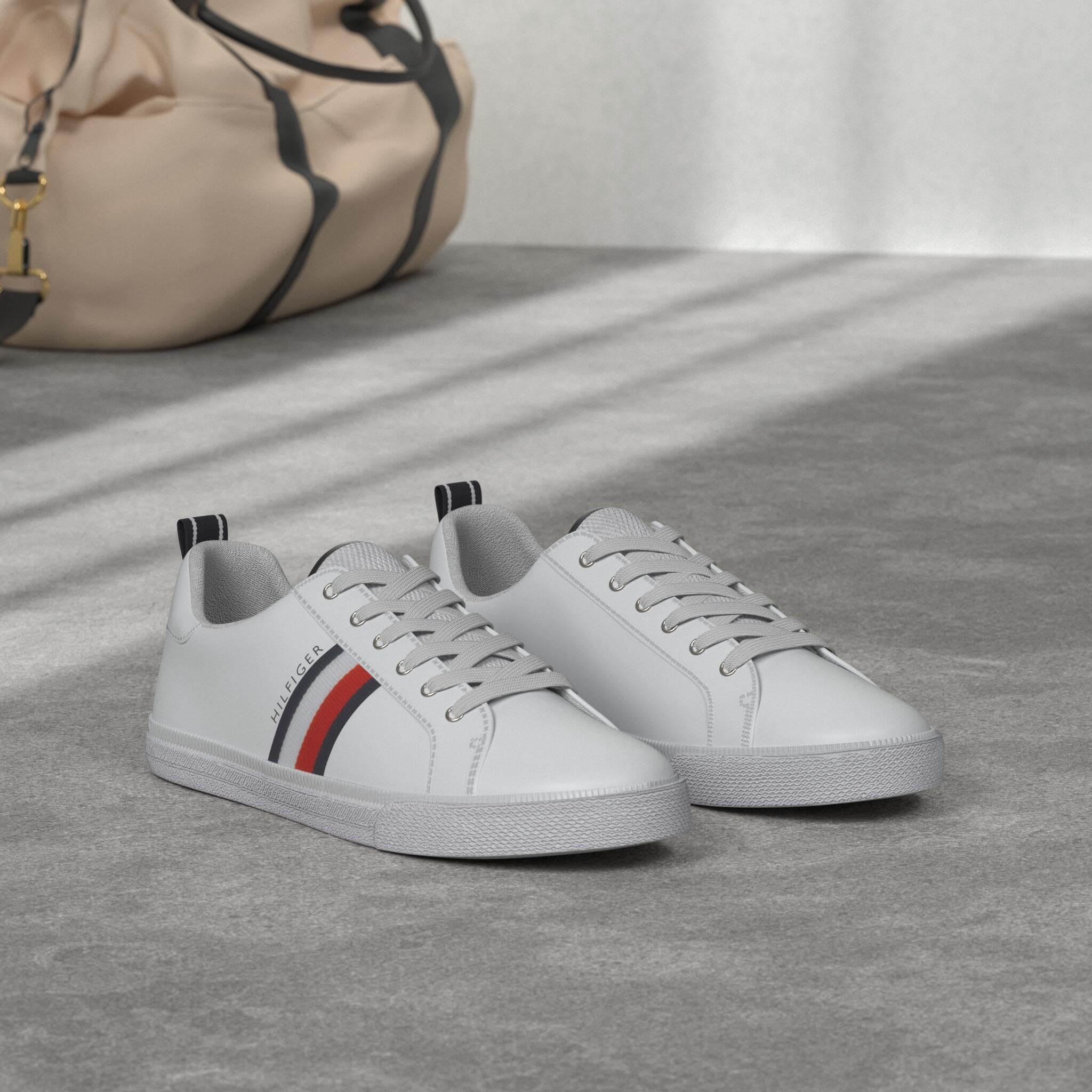 Foto 2 | Zapatilla Tommy Hilfiger Landon Para Mujer, Color Blanco Multi Ii - Venta Internacional.