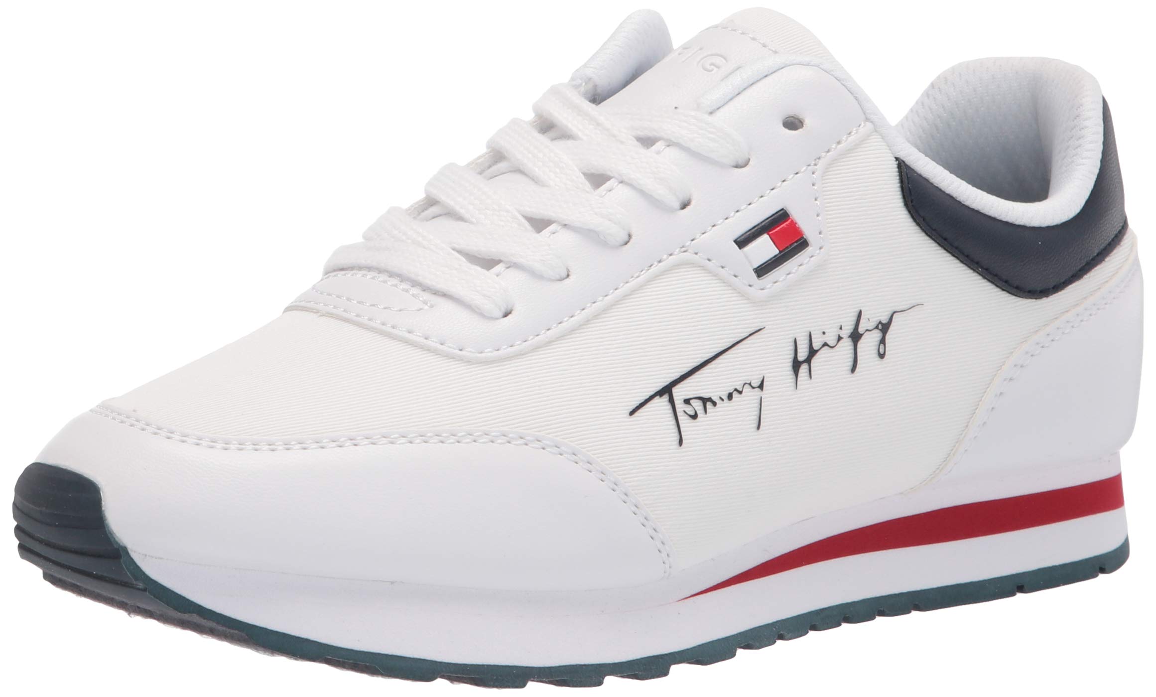 Foto 1 | Zapatilla Tommy Hilfiger Para Mujer, Color Blanco 118 Con Cordones - Venta Internacional.
