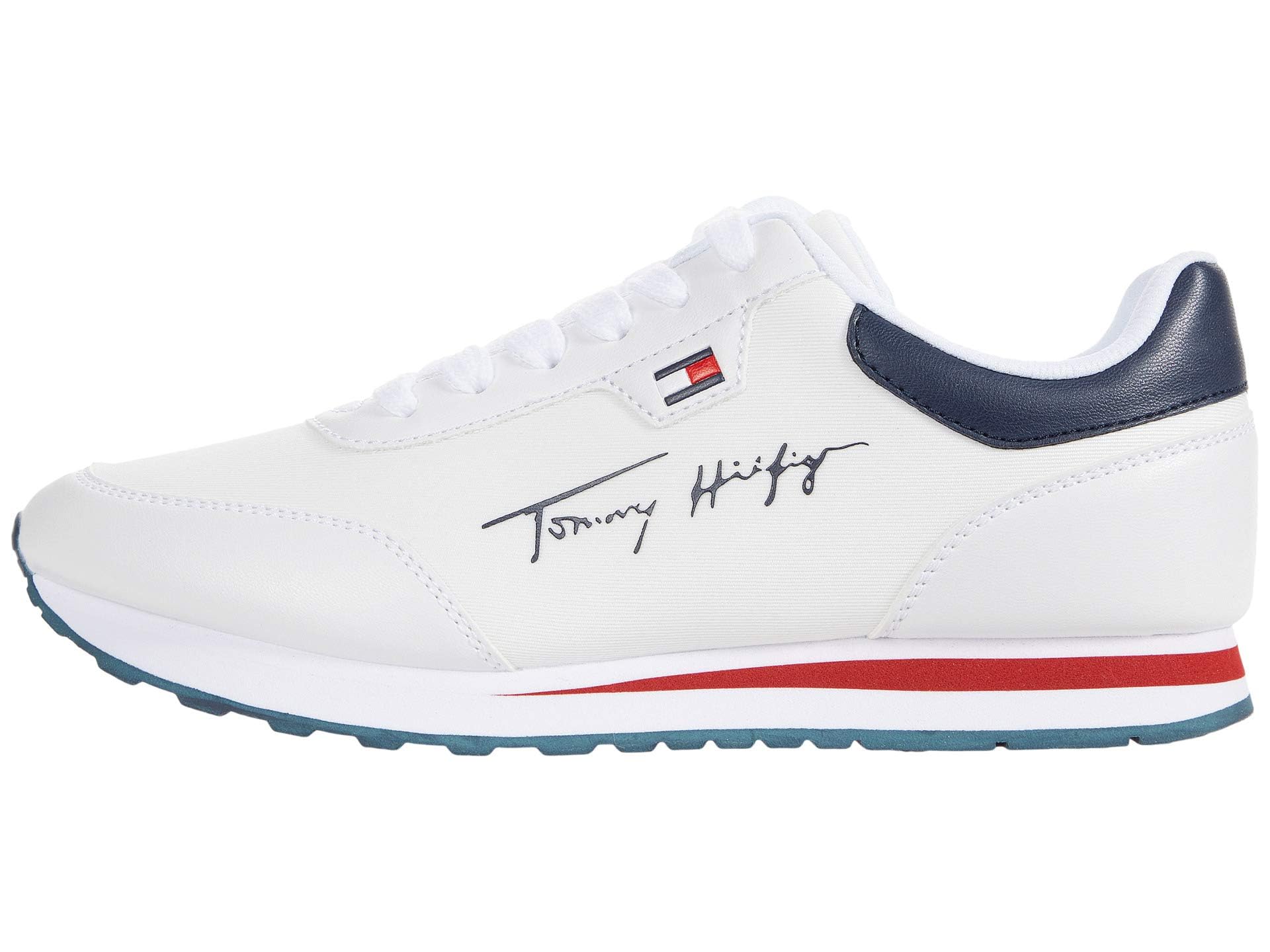 Foto 5 | Zapatilla Tommy Hilfiger Para Mujer, Color Blanco 118 Con Cordones - Venta Internacional.