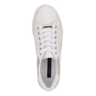 Foto 2 | Zapatilla Tommy Hilfiger Lorio Para Mujer, Color Blanco, Talla 7 - Venta Internacional.