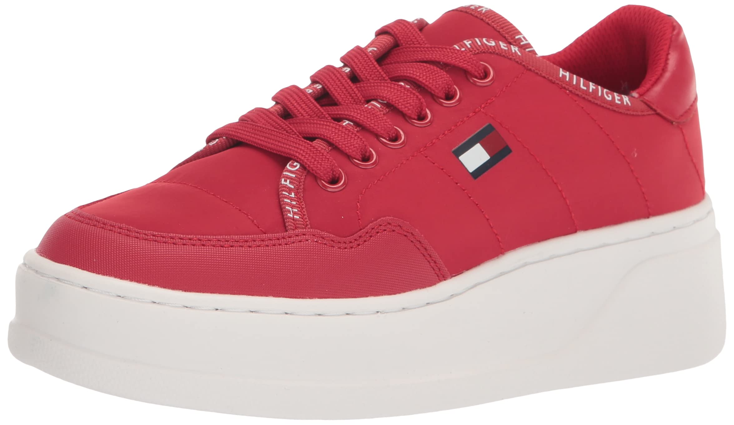 Foto 2 pulgar | Tenis Tommy Hilfiger Grazie2 Rojo para Mujer - Venta Internacional