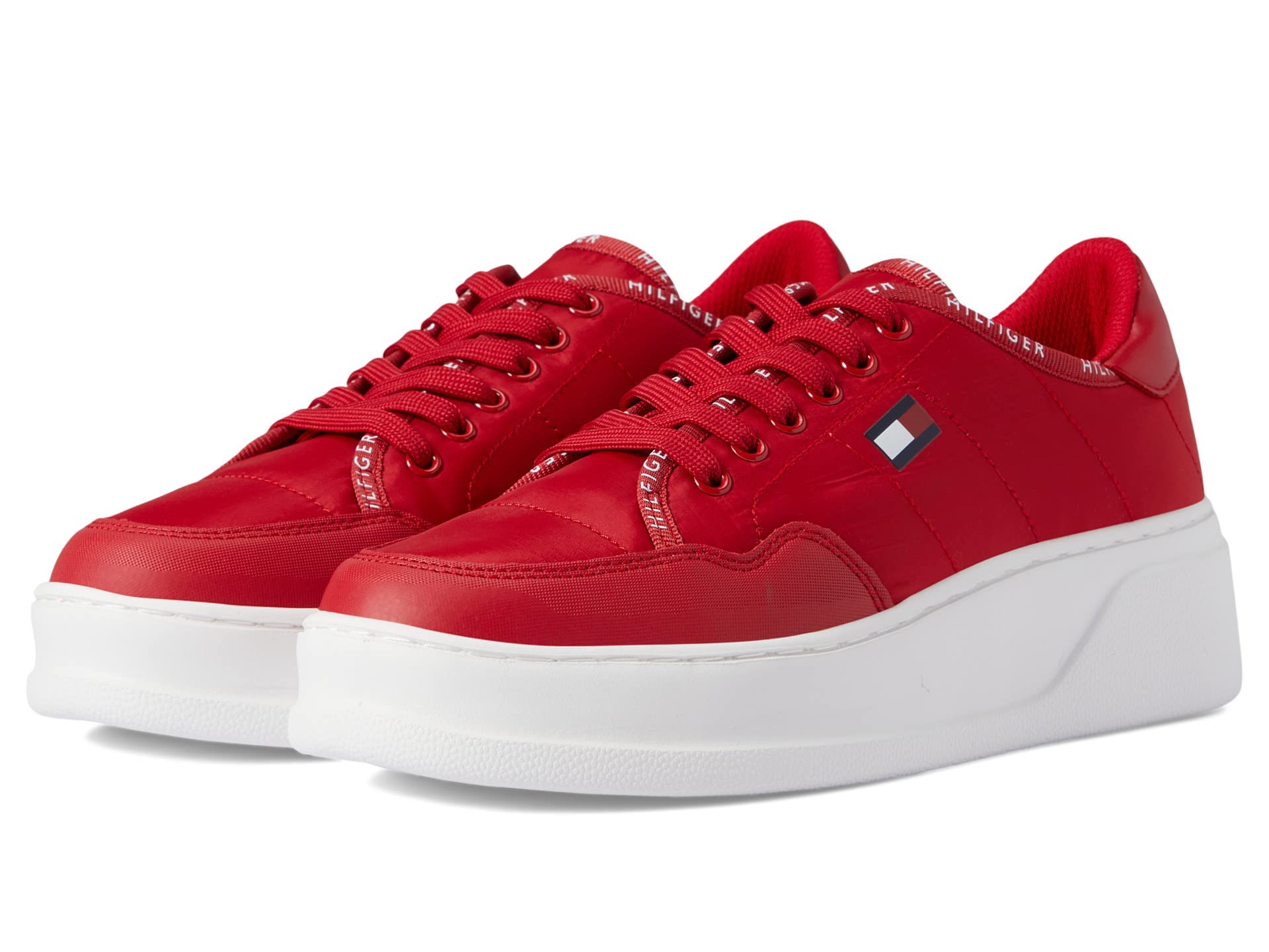 Foto 3 pulgar | Tenis Tommy Hilfiger Grazie2 Rojo para Mujer - Venta Internacional