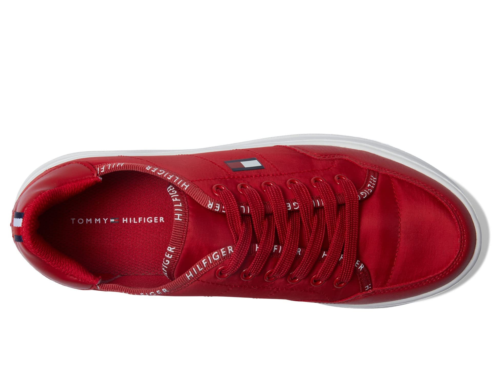 Foto 4 pulgar | Tenis Tommy Hilfiger Grazie2 Rojo para Mujer - Venta Internacional