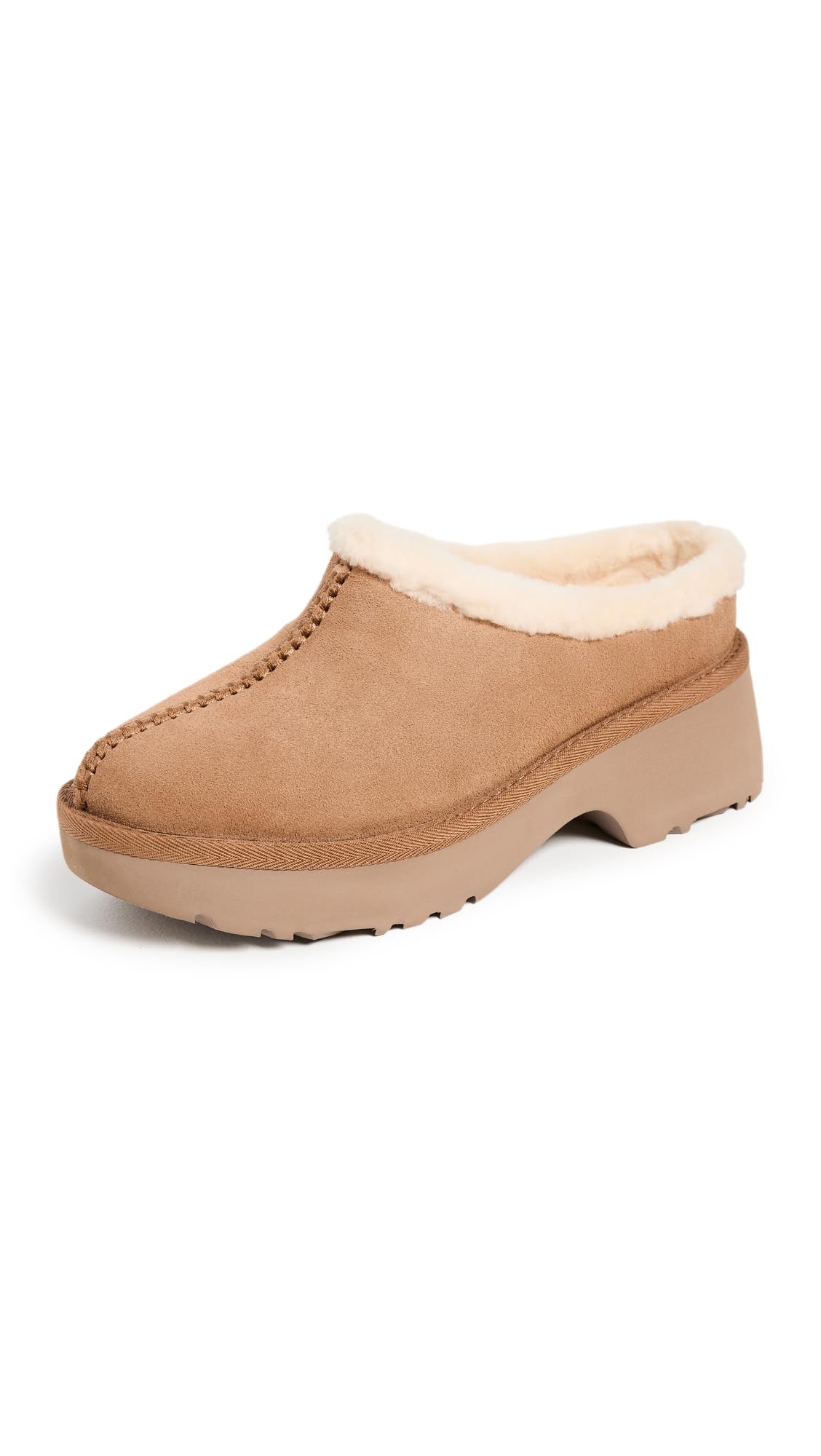 Foto 2 pulgar | Zapatos Ugg New Heights Acogedor Zueco Castaño Para Mujer, Talla 8 - Venta Internacional.