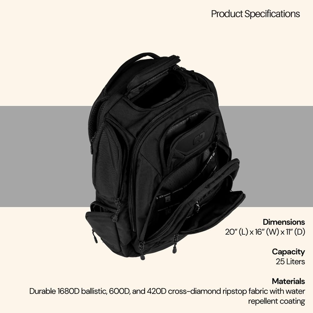 Foto 7 pulgar | Mochila Ogio Renegade Pro 25l Con Compartimento Para Portátil De 17 Pulgadas - Venta Internacional.