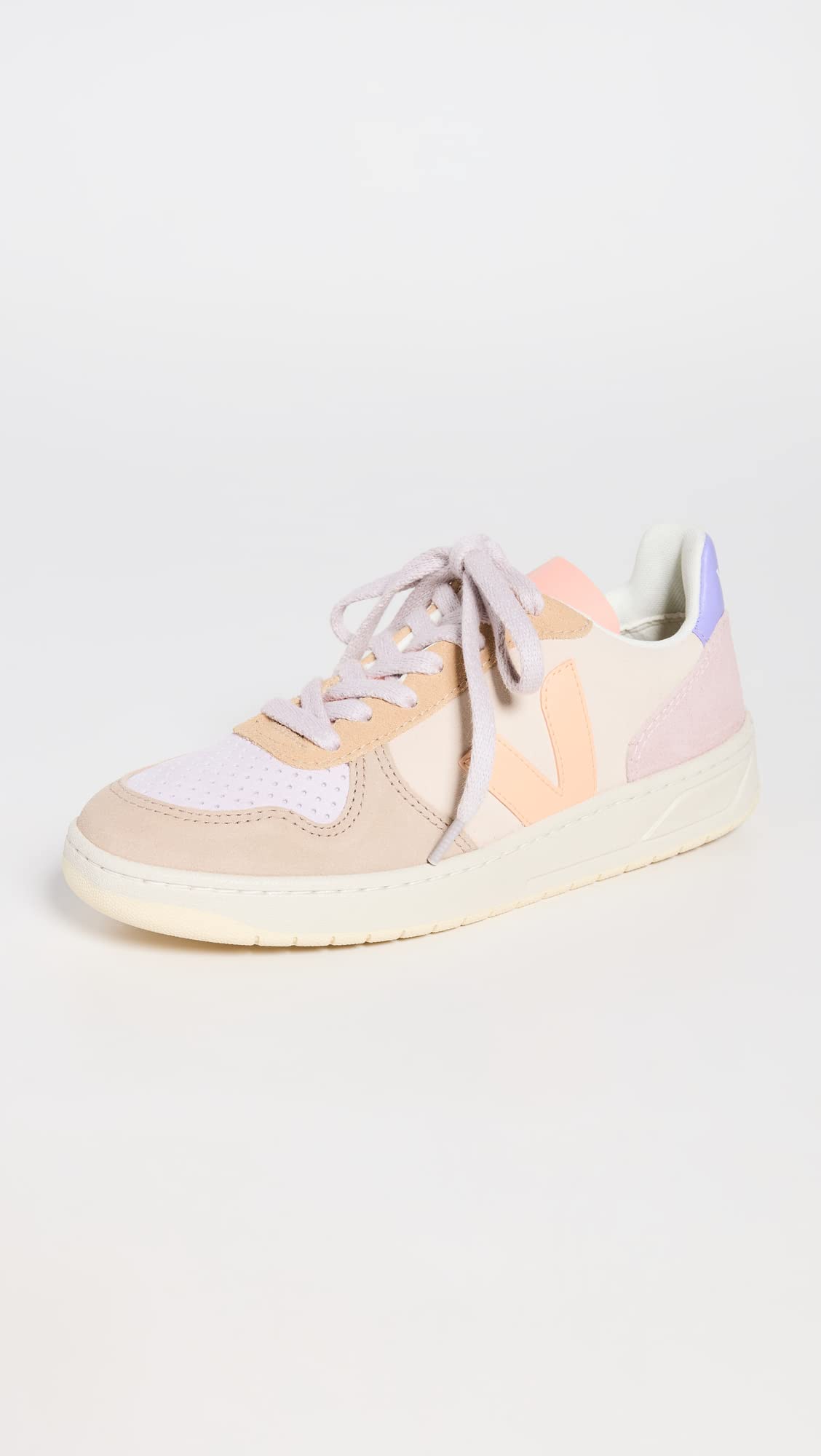 Foto 2 | Zapatillas Veja V-10 Multico Peach Para Mujer, Talla 9 - Venta Internacional.