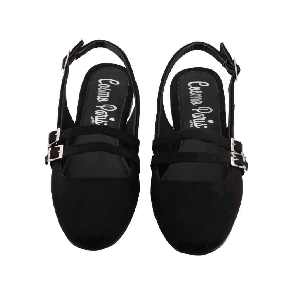 Foto 7 pulgar | Zapatilla Casual Mujer Cosmo Paris By Beser 720 Durazno Negro Talla 23 A 26 E