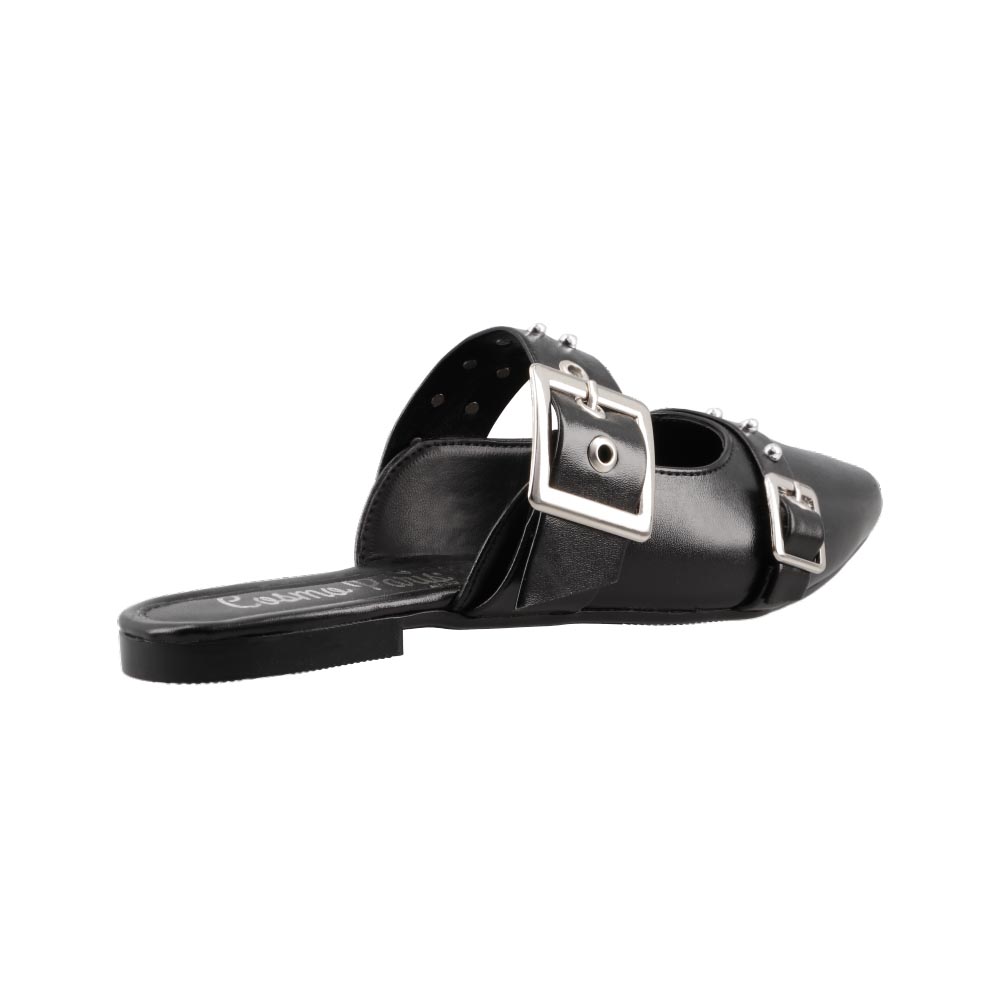 Foto 4 pulgar | Zapatilla Casual Dama Cosmo Paris By Beser 196 Metalico Negro Talla 23 A 26
