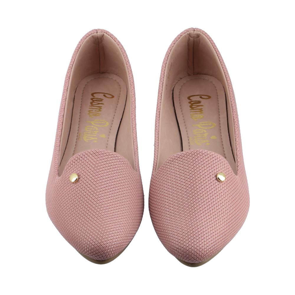 Foto 7 pulgar | Zapatilla Dama Casual Flat Cosmo Paris By Beser 203 Grey Balerina Dama Talla 23 A 26 E