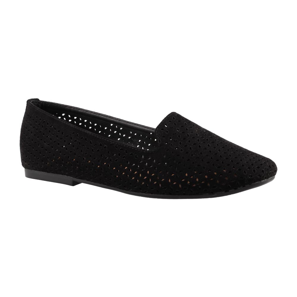 Foto 3 pulgar | Zapatilla Dama Casual Cosmo Paris By Beser 6606 Negro Durazno Balerina Dama Talla 23 A 26 E