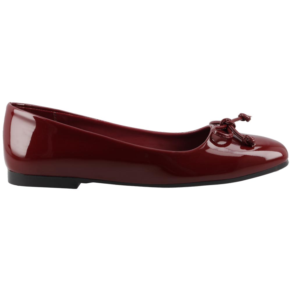 Foto 2 | Zapatilla Dama Casual Flat Cosmo Paris By Beser 1038 Charol Vino Balerina Dama Talla 22 A 27 E