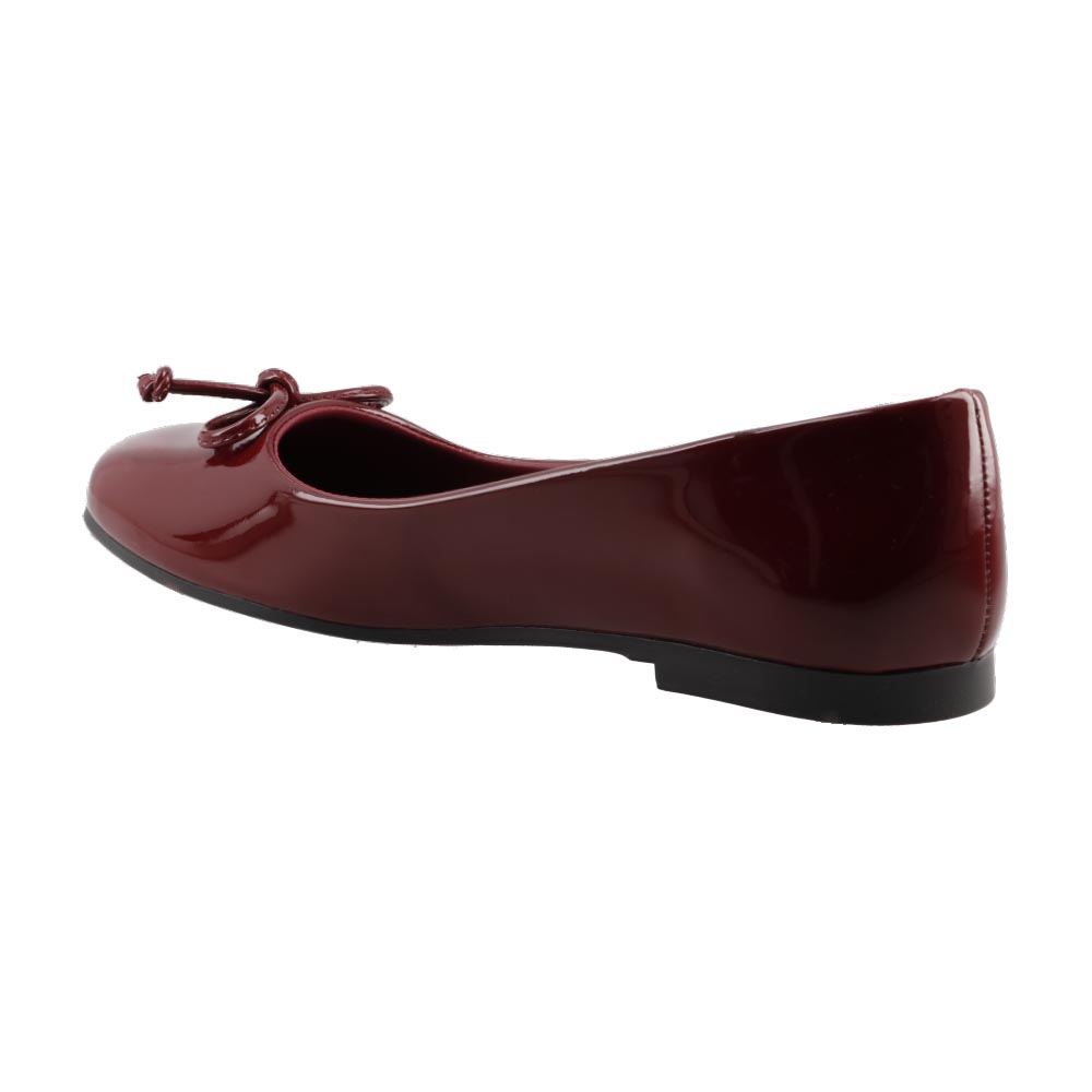 Foto 4 | Zapatilla Dama Casual Flat Cosmo Paris By Beser 1038 Charol Vino Balerina Dama Talla 22 A 27 E