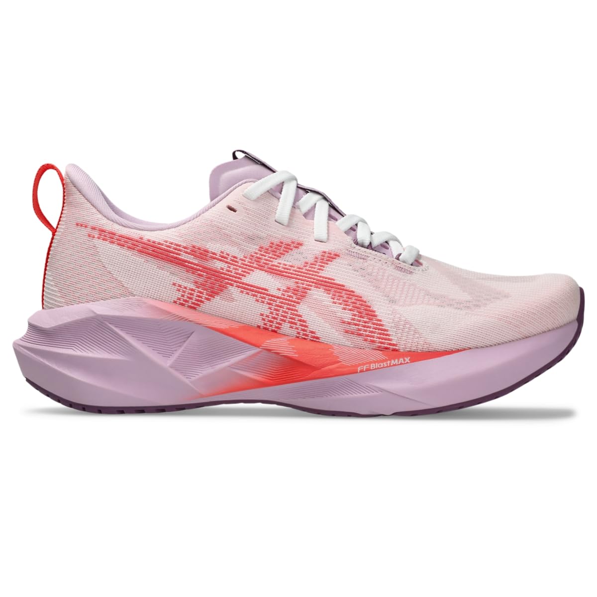 Foto 1 | Zapatillas Para Correr Asics Novablast 5 Para Mujer, Blanca/coral Reef 7.5 - Venta Internacional.