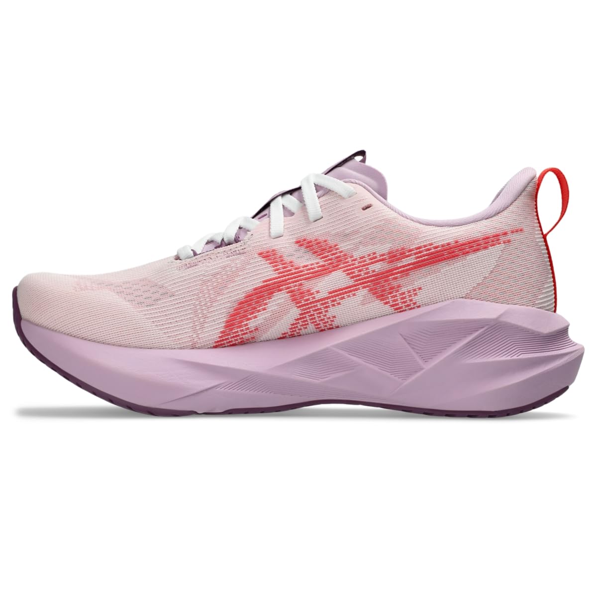 Foto 4 | Zapatillas Para Correr Asics Novablast 5 Para Mujer, Blanca/coral Reef 7.5 - Venta Internacional.