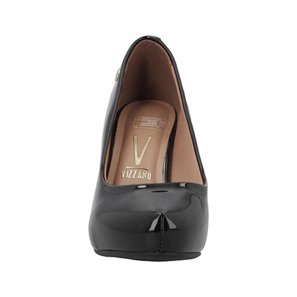 Foto 5 | Zapato Tacón Vizzano 184030 Charol Negro  Mujer Formal Acolchonado Charol Talla 22 A 24 E