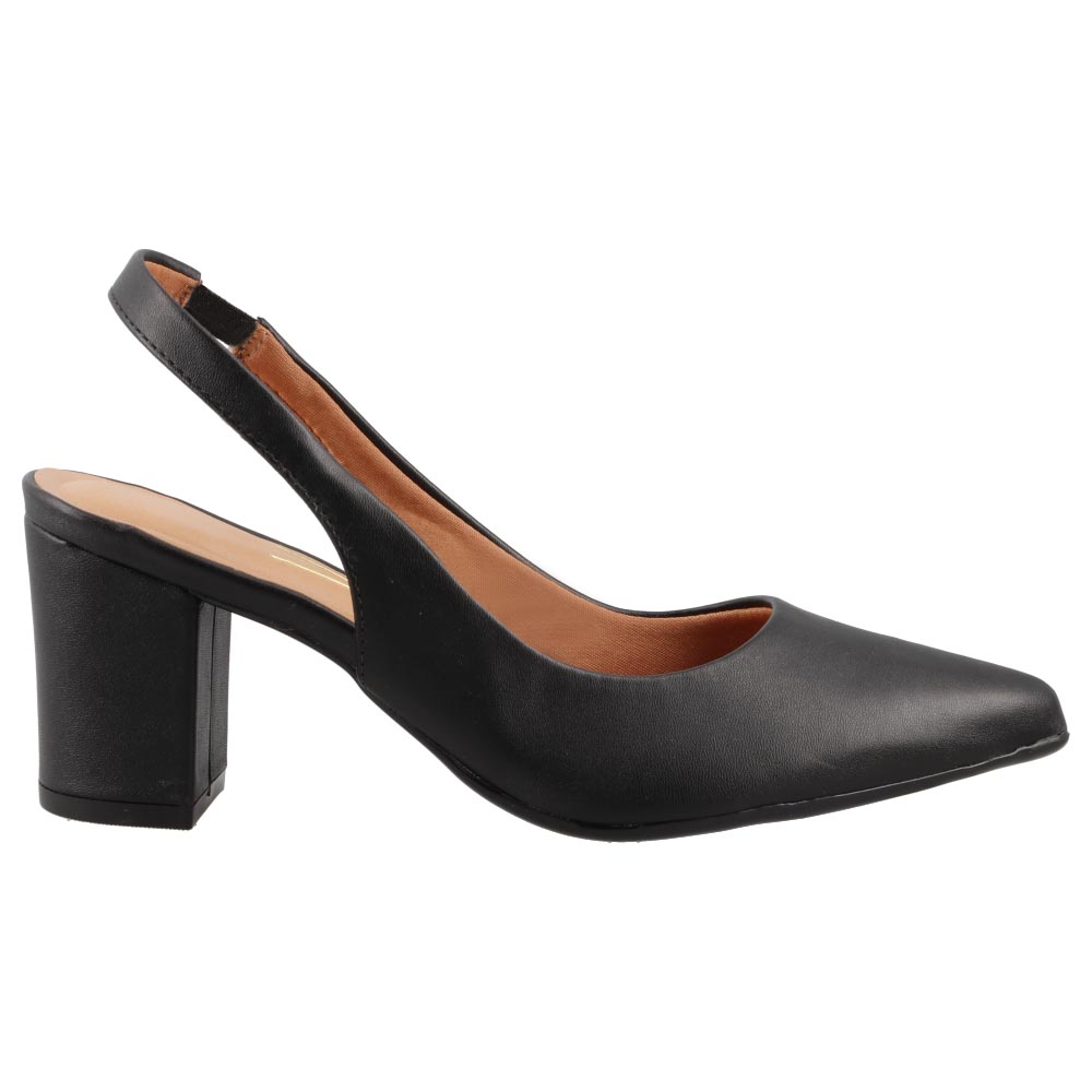 Foto 1 | Zapato Mujer Vizzano 1290503 Negro Dama Tacón Ancho Formales Talla 22 A 27 E