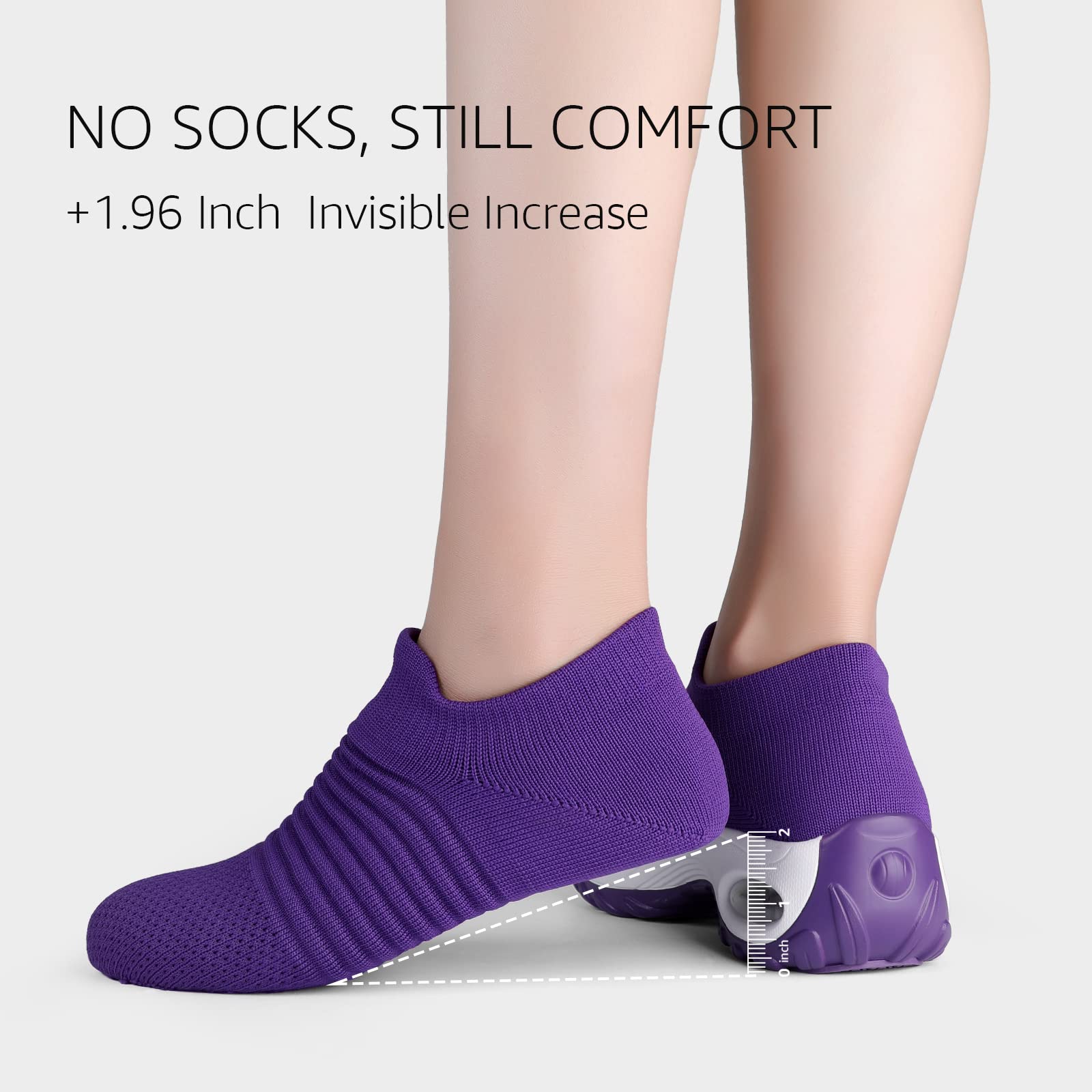 Foto 6 | Zapatos De Senderismo Stq Para Mujer, Sin Cordones, Color Morado, Talla 8 - Venta Internacional.