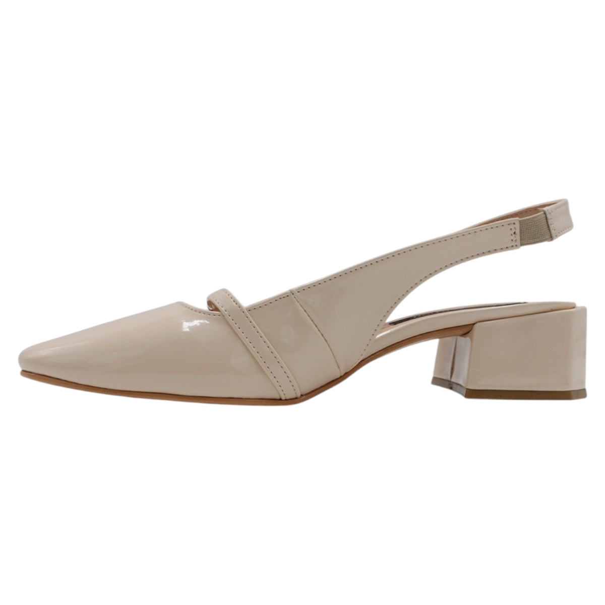 Foto 5 pulgar | Zapatillas Exterior Charol Color Beige  Para Mujer De Rbcollection